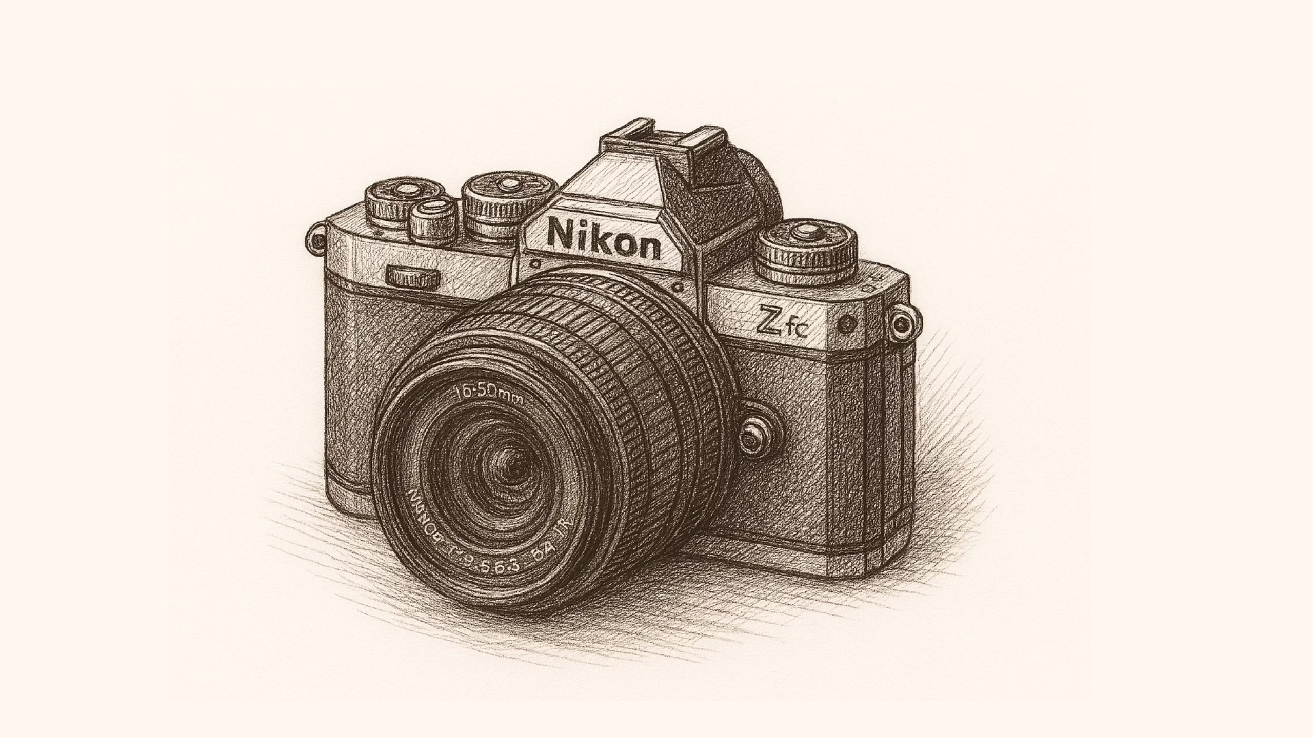 Nikon Zfcのイラスト