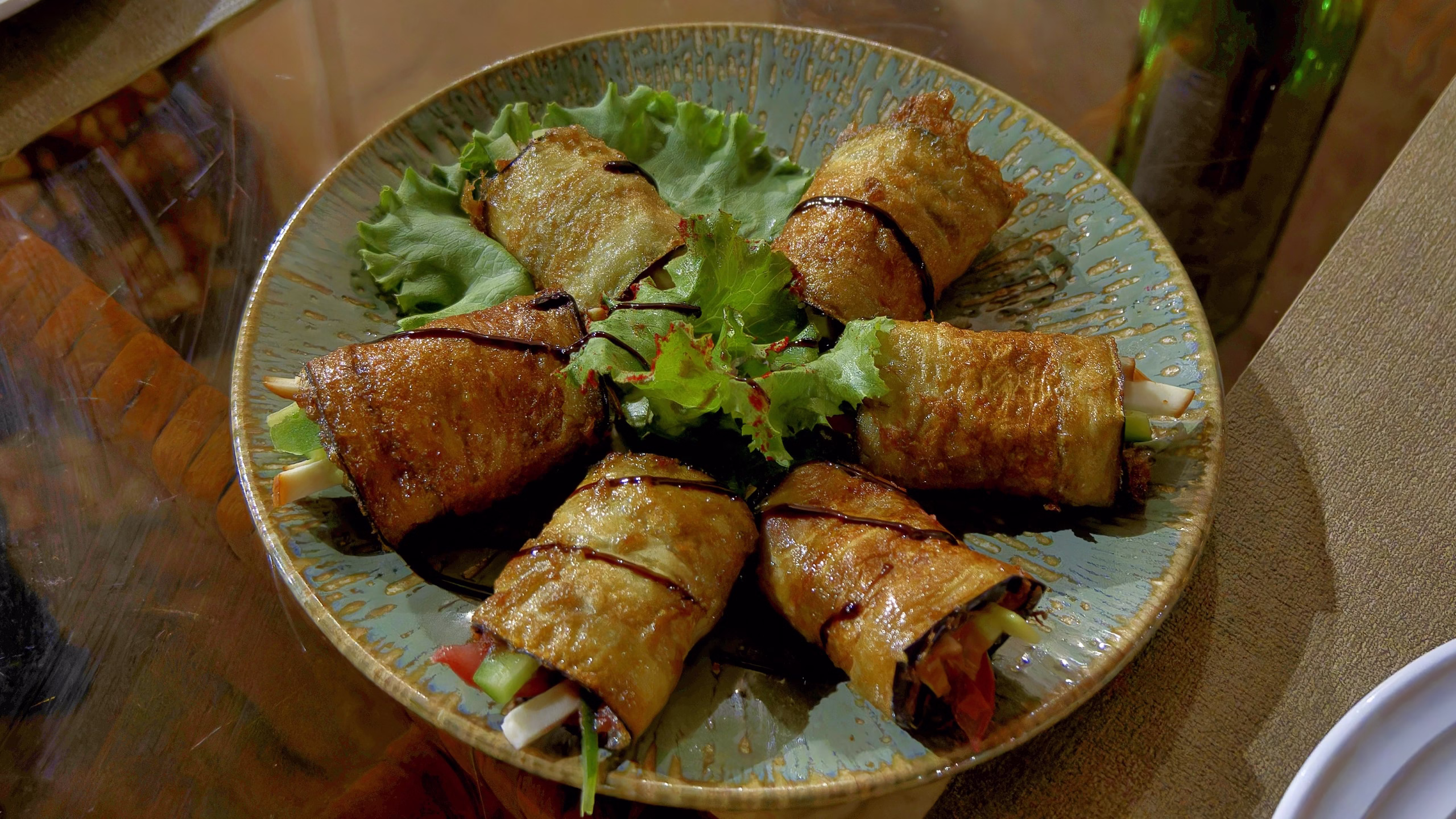 Cafe Zarafshon　ナス料理　Baglajan rulet